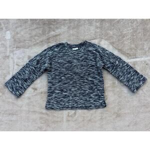 Madewell Button Shoulder‎ Wide Sleeve Marled Top Sweater Women’s Size Small